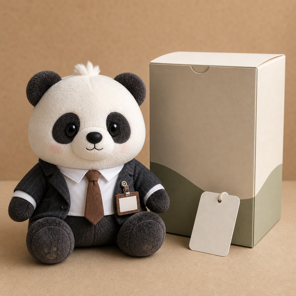 Custom plush toy with packaging