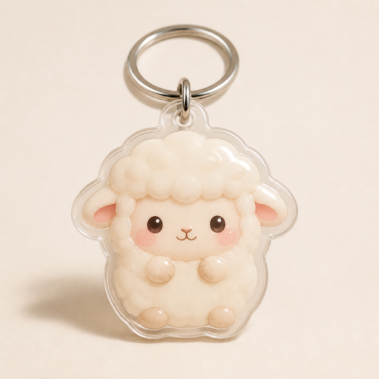 IP character turned into epoxy keychain merchandise sample