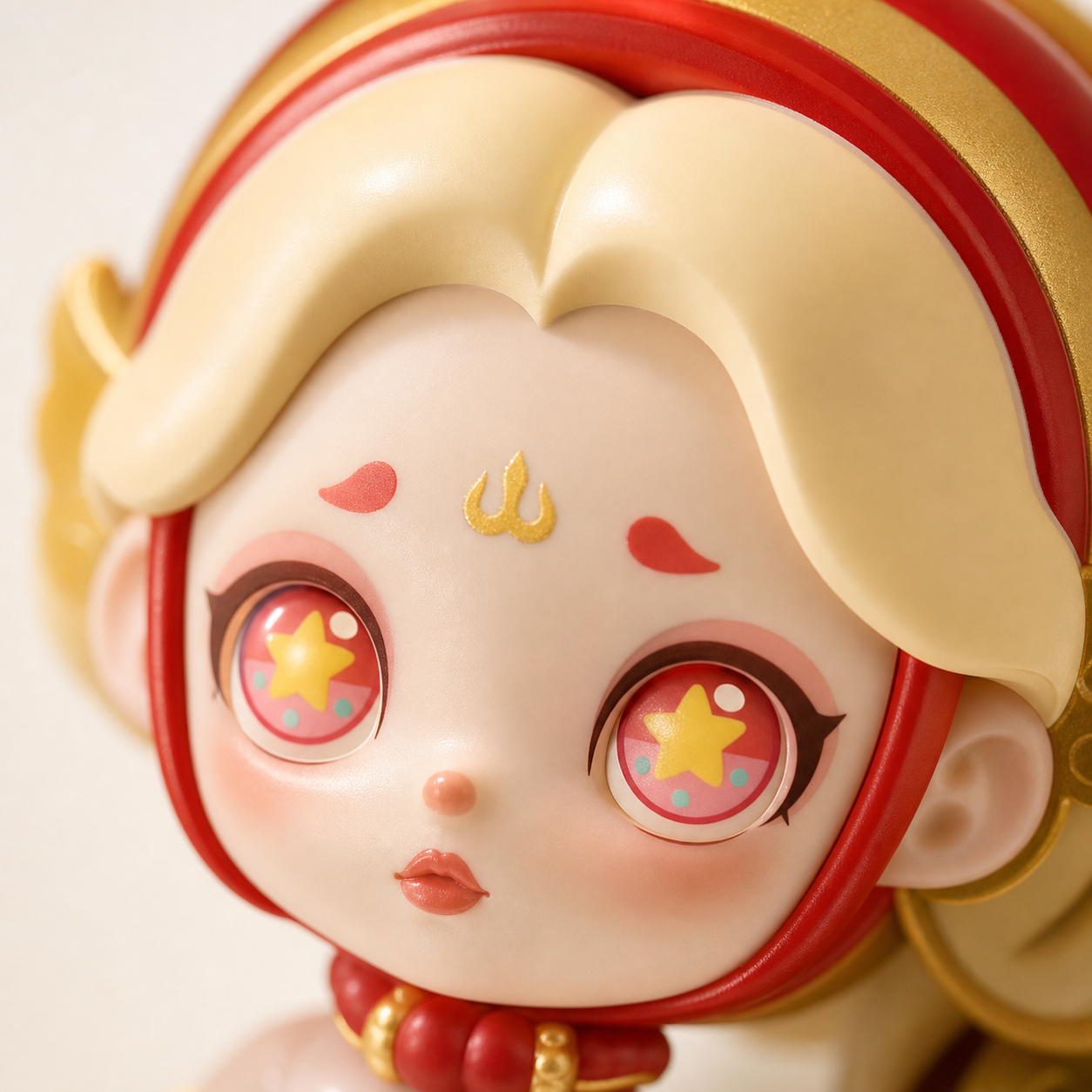 Custom toy paint detail and approval close up